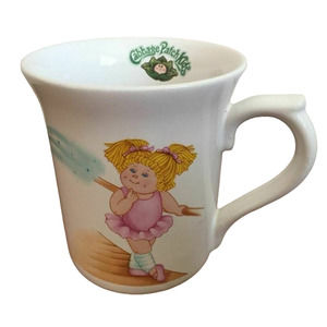 VTG Cabbage Patch Doll Ballerina Kids Ceramic Mug O.A.A. Inc 1984